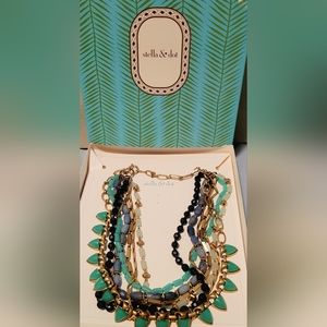 Stella & Dot Green Sutton Necklace